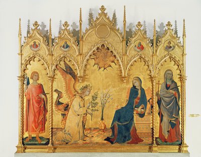 The Annunciation with Two Saints and Four Prophets, 1333 by Simone Martini